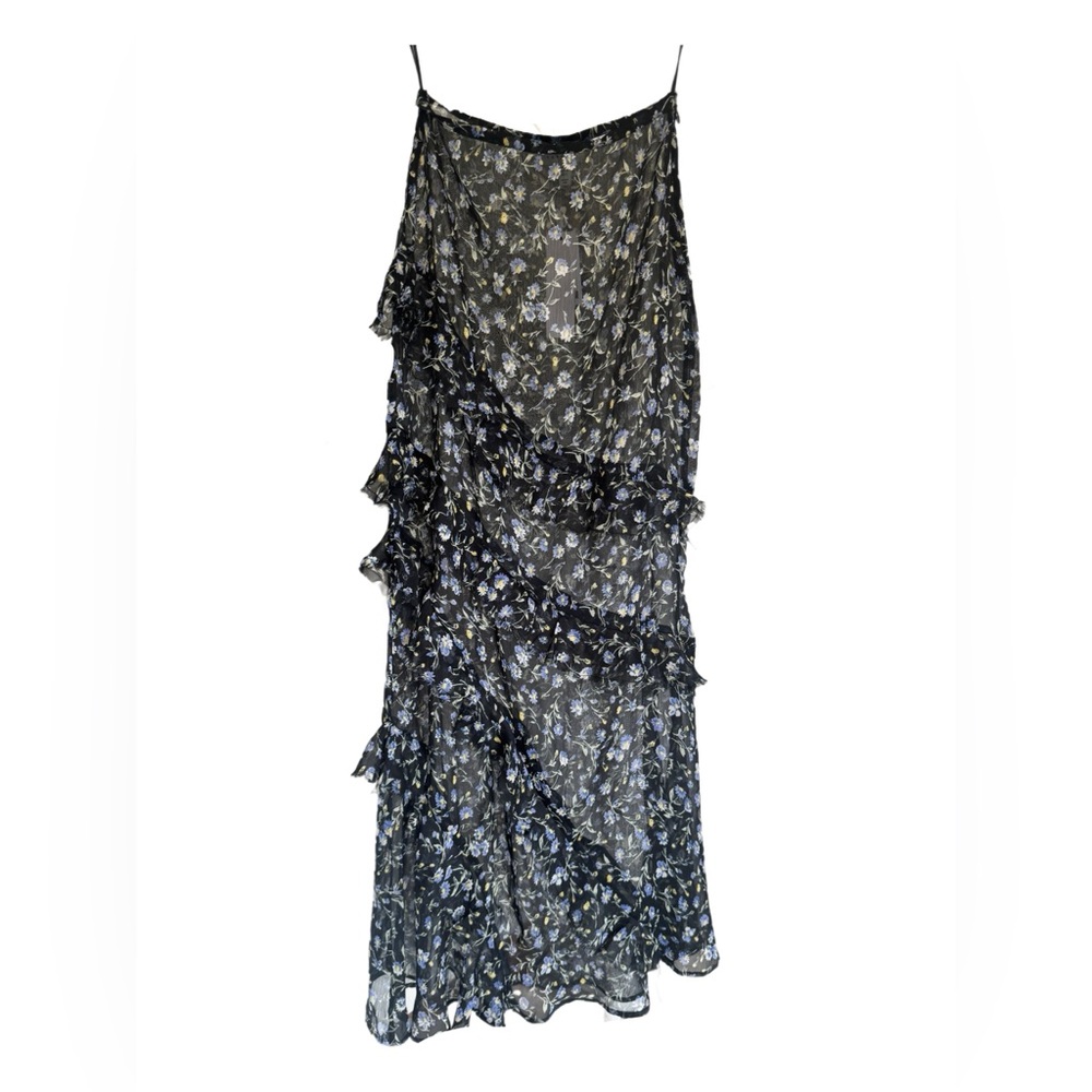 Topshop cottagecore long flowing sheer skirt